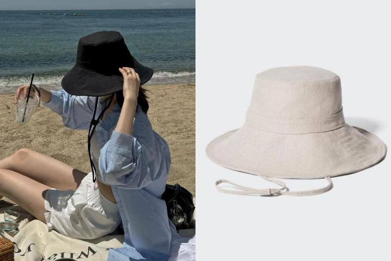 日本女生誇：顯臉小！UNIQLO「抗UV寬沿帽」台灣買得到，貨號＋顏色＋價錢一次看