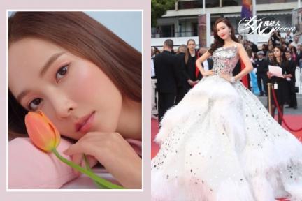 坎城影展唯一韓國女星鄭秀妍Jessica，穿錯衣糗走紅毯，卻靠好膚質成功搶盡版面