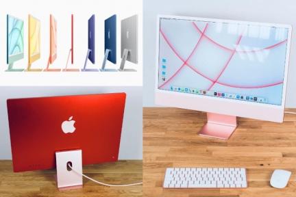 七彩霓虹色iMac台灣開賣！超仙「櫻花粉」、「湖水綠」實體曝光，價位、規格一次看