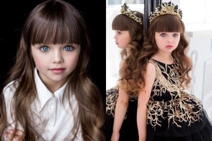 全世界最美小孩！俄羅斯女孩「藍寶石色大眼」如天使下凡，網：等妳長大