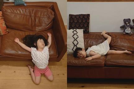 「日本超萌小睡魔」走到哪睡到哪！地板、樓梯通通秒入睡，「崩壞睡姿照」媽媽全都錄