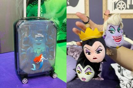 反差萌「美人魚X烏蘇拉」透明行李箱快收！迪士尼公主vs反派系列居家時尚又童趣