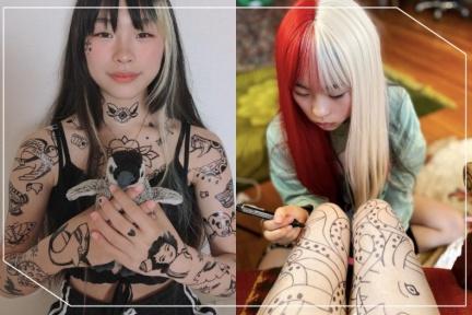 世界上最幼齒刺青師！日本女孩Noko六歲就完成人生第一個刺青，吸引外國客人遠道而來