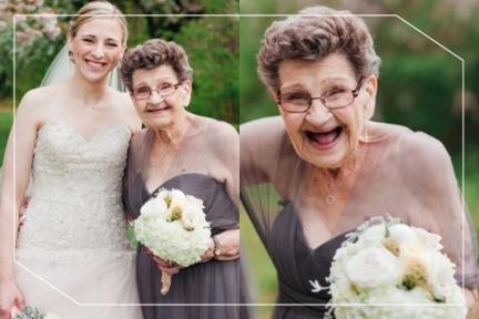 最美伴娘！孫女邀89歲奶奶當婚禮伴娘，活力笑容感染全場，暖心表示：奶奶是我最好的朋友