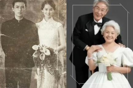結婚一甲子還像熱戀情侶！爺爺奶奶「60年前後」婚紗照對比，網驚：新娘美了一輩子