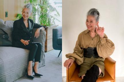 70歲以模特兒出道！日本「時尚奶奶」內藤朝美，優雅高級穿搭靠2招：女性老去，依舊自信