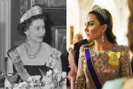 凱特王妃「古董鑽石耳環」驚艷外媒！繼承英女王34億珠寶，冠冕還是黛妃生前最愛｜頂級之夜