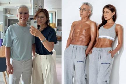 60歲開始減肥不嫌晚！韓國61歲夫妻健身半年練出冰塊腹肌，熟齡實現穿衣自由