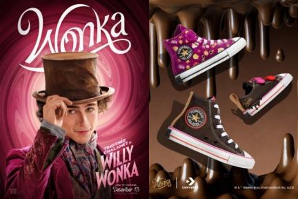 進入威利旺卡的妙想世界！CONVERSE攜手聖誕大片《旺卡》，巧克力漩渦帆布鞋看起來超可口