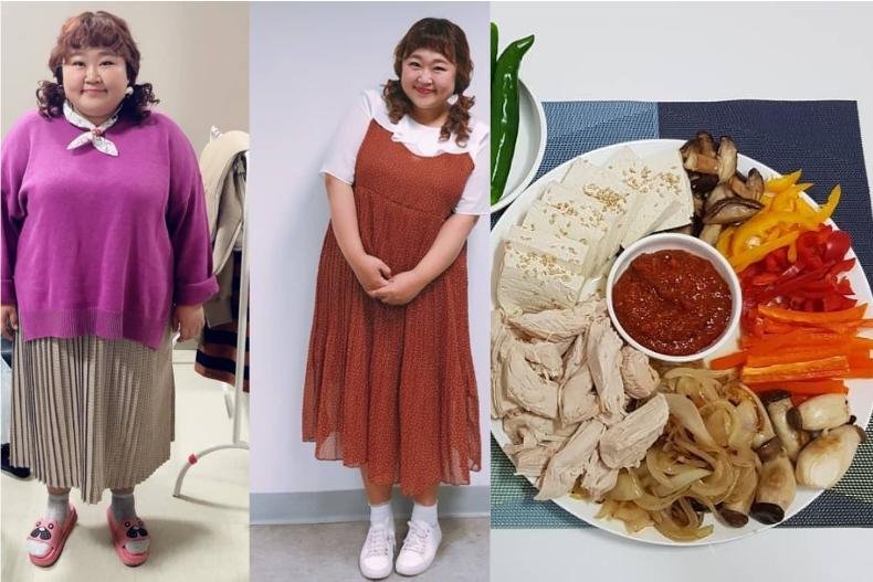 100公斤女韓星為結婚「狂瘦30」公斤！超豐盛減肥餐：完全沒餓到！