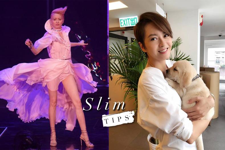 42歲Gigi梁詠琪大秀仙女長腿，剷肉10kg全靠「金字塔吃法」