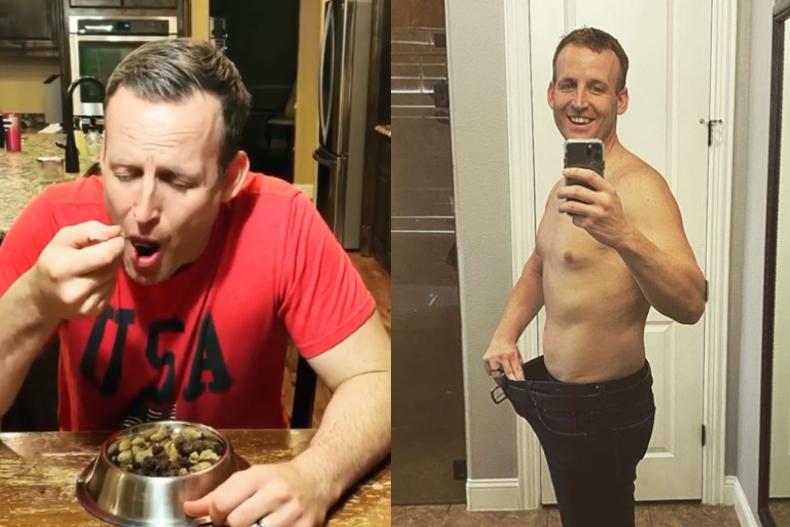 挑戰1個月「只吃狗糧」！他腰圍、膽固醇狂降，甩13公斤意外達「健康巔峰」