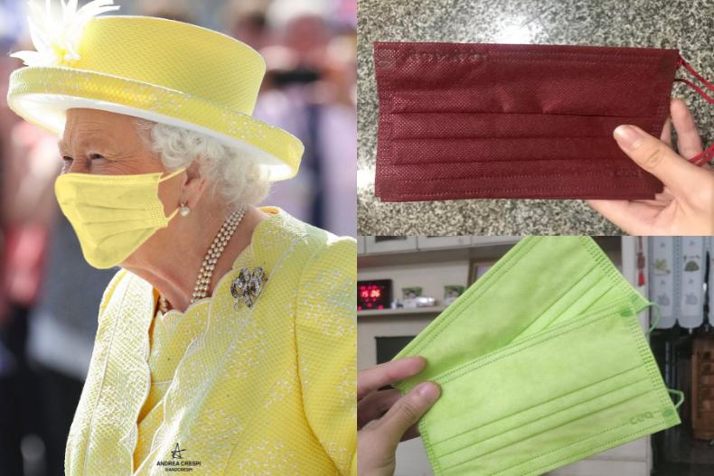 就是要同色穿搭！英女王超萌口罩照曝光，台灣的你也跟上了嗎