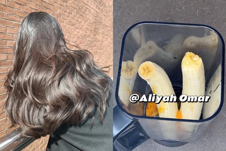 髮尾乾枯又毛燥？快學網友自製「香蕉護髮膜」，養出驚人光澤瀑布髮！