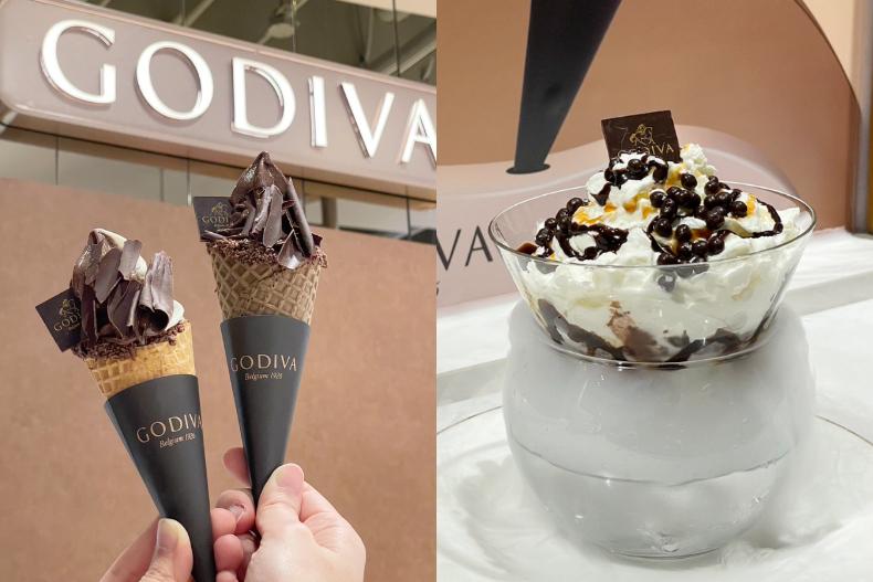 GODIVA霜淇淋免費吃太嗨！全台獨家超浮誇「雲朵朵巧克力聖代」超欠吃
